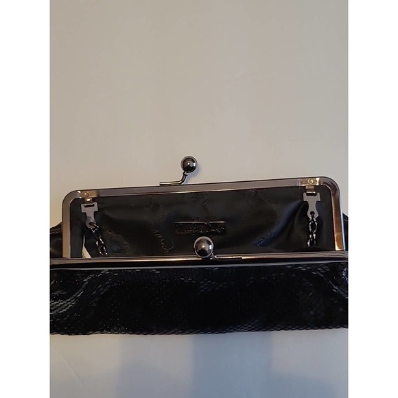 Whiting & Davis Vintage Mesh Chain Kiss Lock Evening Purse Micro Bag Black - Picture 3 of 14